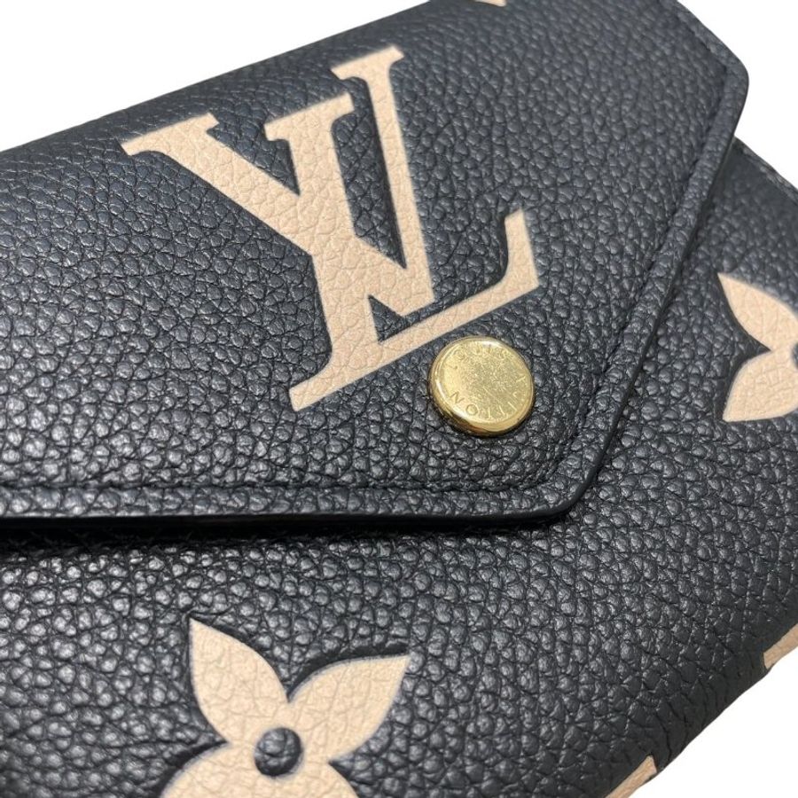 LOUIS VUITTON 路易威登 M80968 VICTORINE 三折短夾 皮革 黑色 金釦-10
