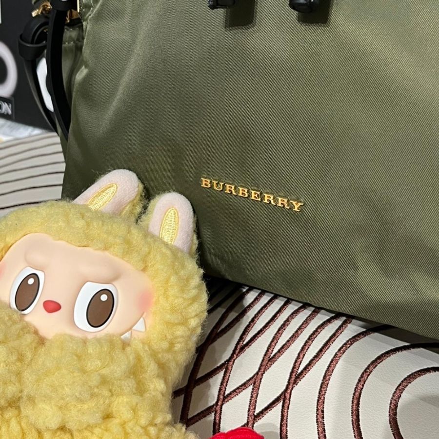 Burberry backpack nylon 金扣-5