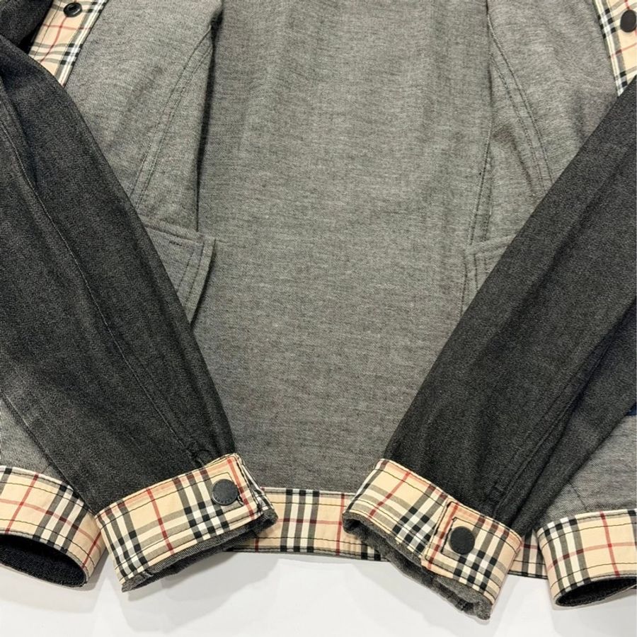 BURBERRY 倫敦 經典格紋牛仔外套-6