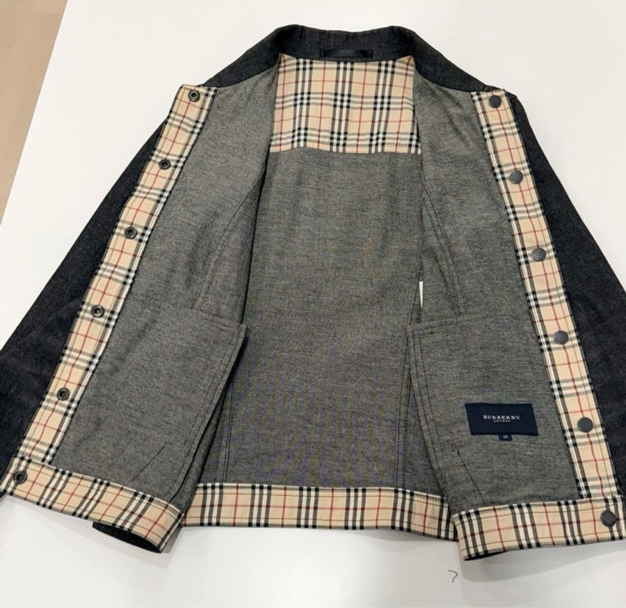 BURBERRY 倫敦 經典格紋牛仔外套-7