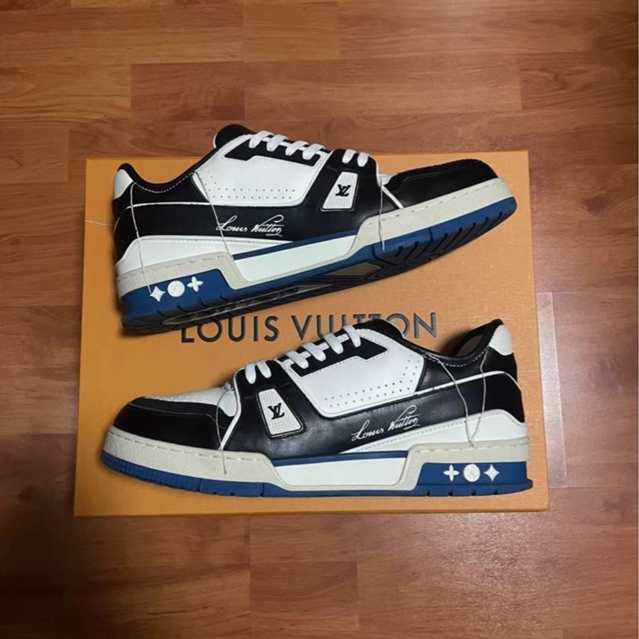 Lv Trainer藤原浩聯名黑藍 路易威登低 白藍黑 41碼-0