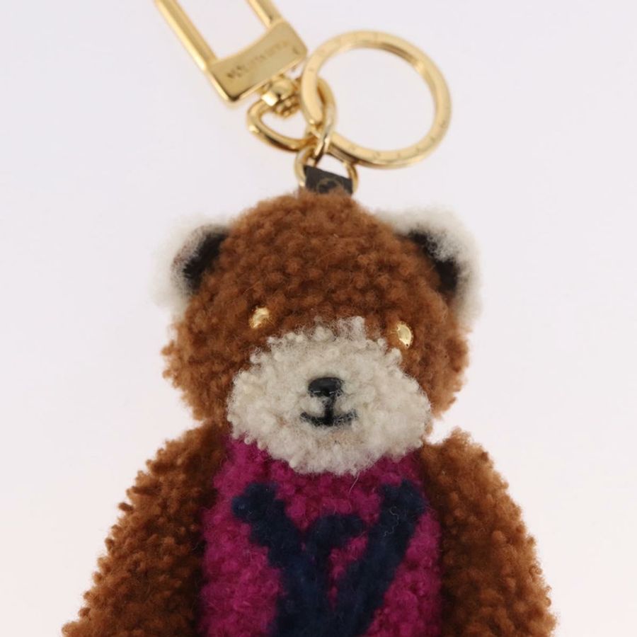 【日本直送】路易威登 Monogram Teddy Porte Cles LV 泰迪熊吊飾 M69854 Auth 184130M-3