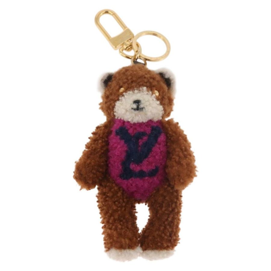 【日本直送】路易威登 Monogram Teddy Porte Cles LV 泰迪熊吊飾 M69854 Auth 184130M-12