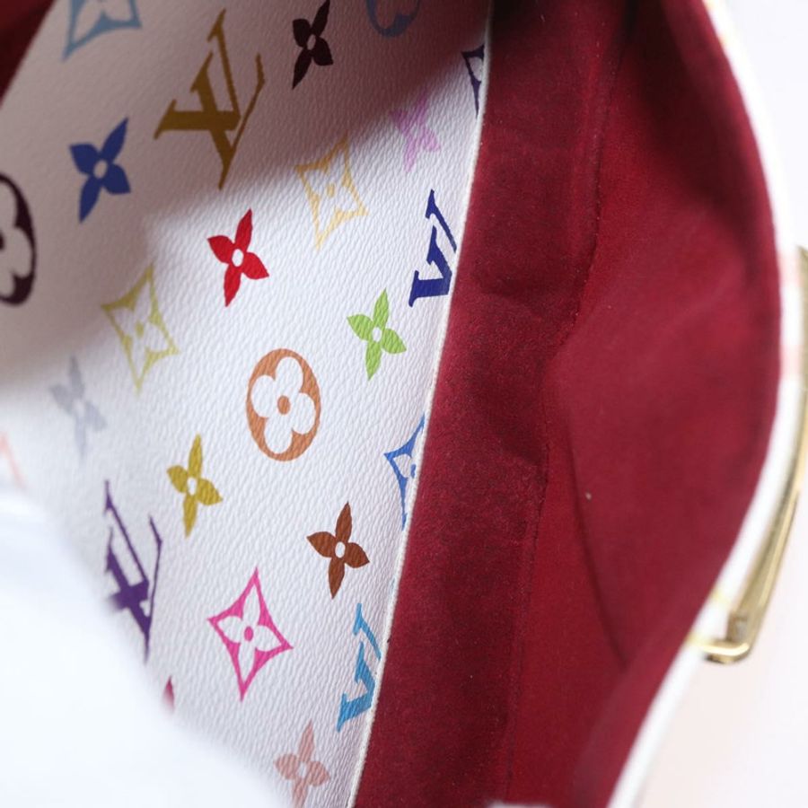 【日本直送】路易威登 Monogram Multicolor Rita 手提包 2way 白色 M40125 正品 183062V-25