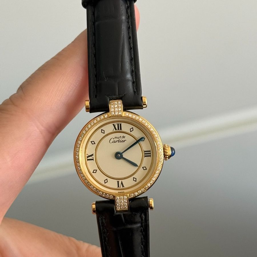 【長期主義💛復古貴氣🕰️全網最低價✨】Cartier 卡地亞must 銀包金奢華女士腕表-1