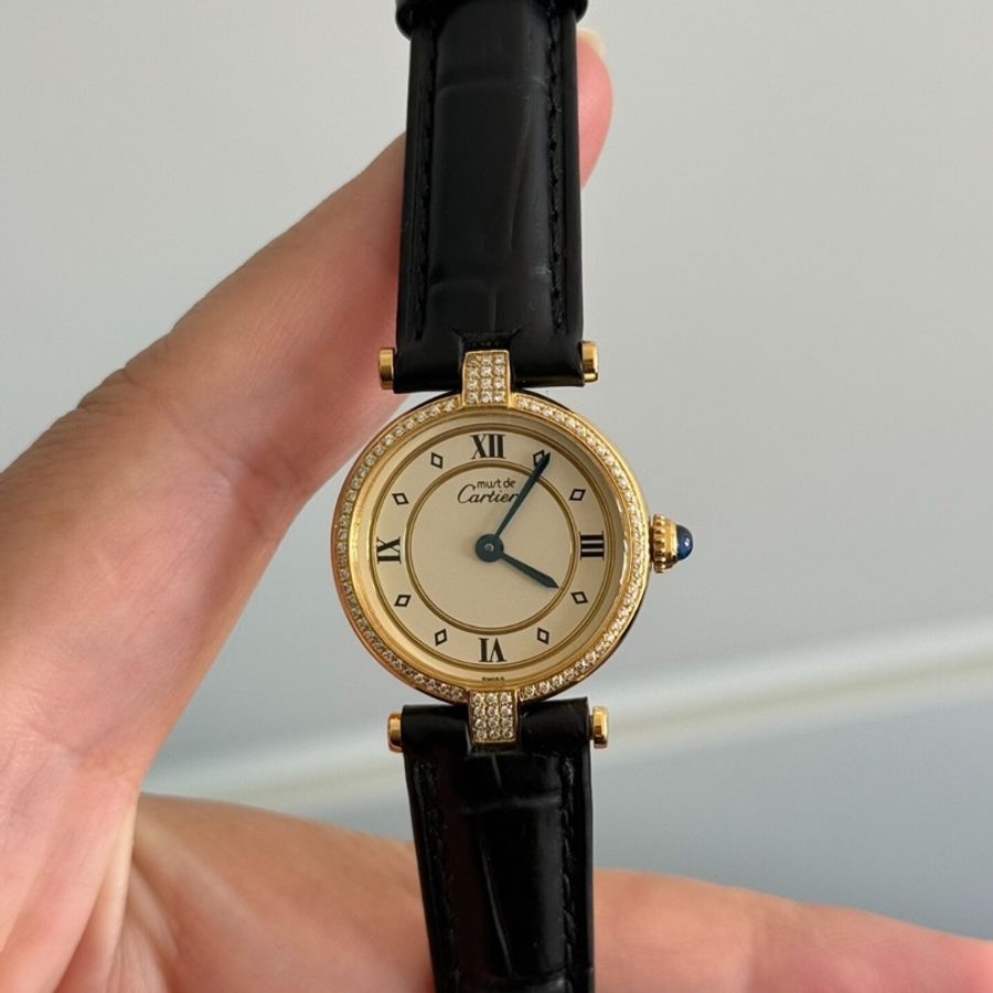 【長期主義💛復古貴氣🕰️全網最低價✨】Cartier 卡地亞must 銀包金奢華女士腕表-2