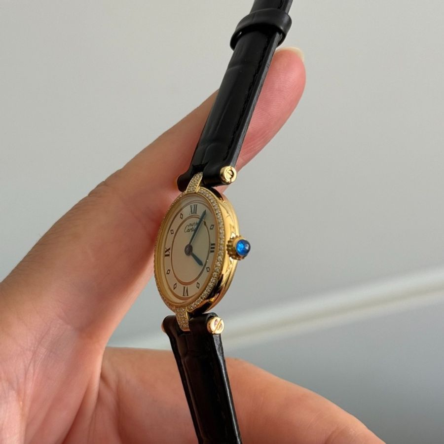 【長期主義💛復古貴氣🕰️全網最低價✨】Cartier 卡地亞must 銀包金奢華女士腕表-6