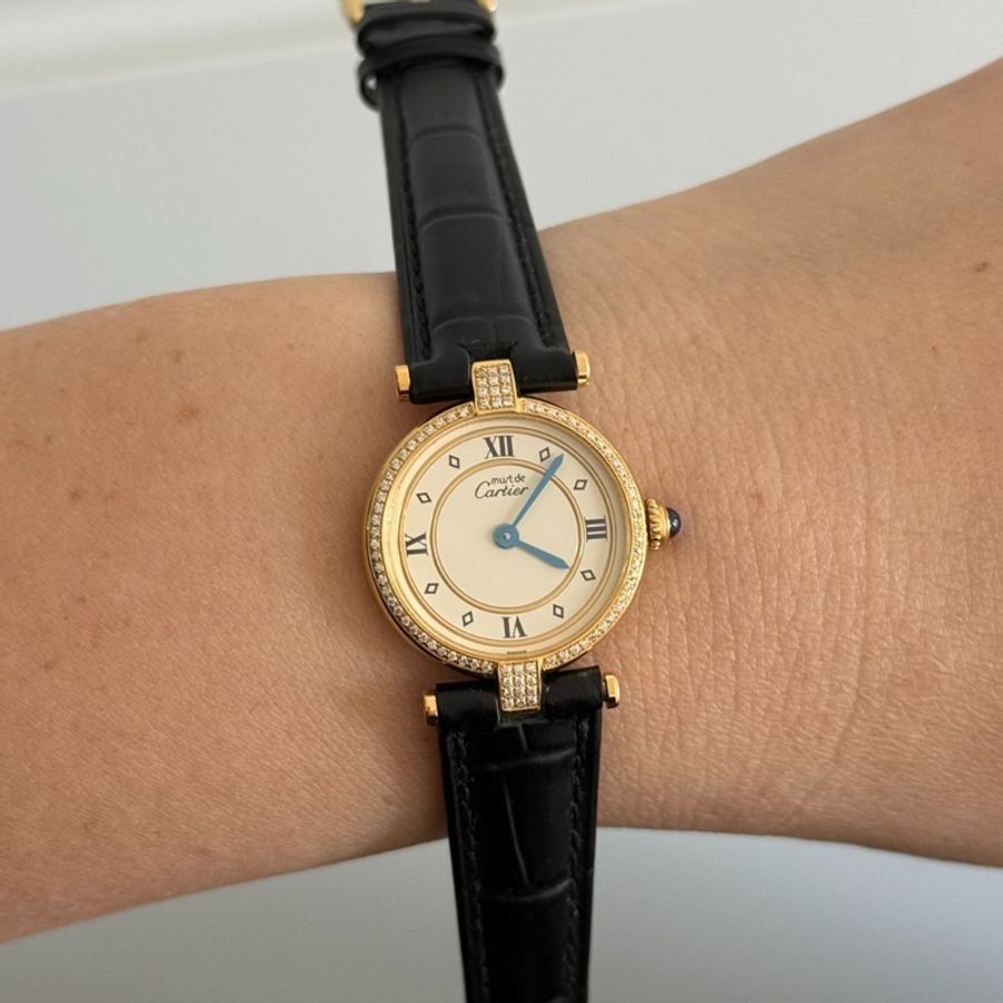 【長期主義💛復古貴氣🕰️全網最低價✨】Cartier 卡地亞must 銀包金奢華女士腕表-9