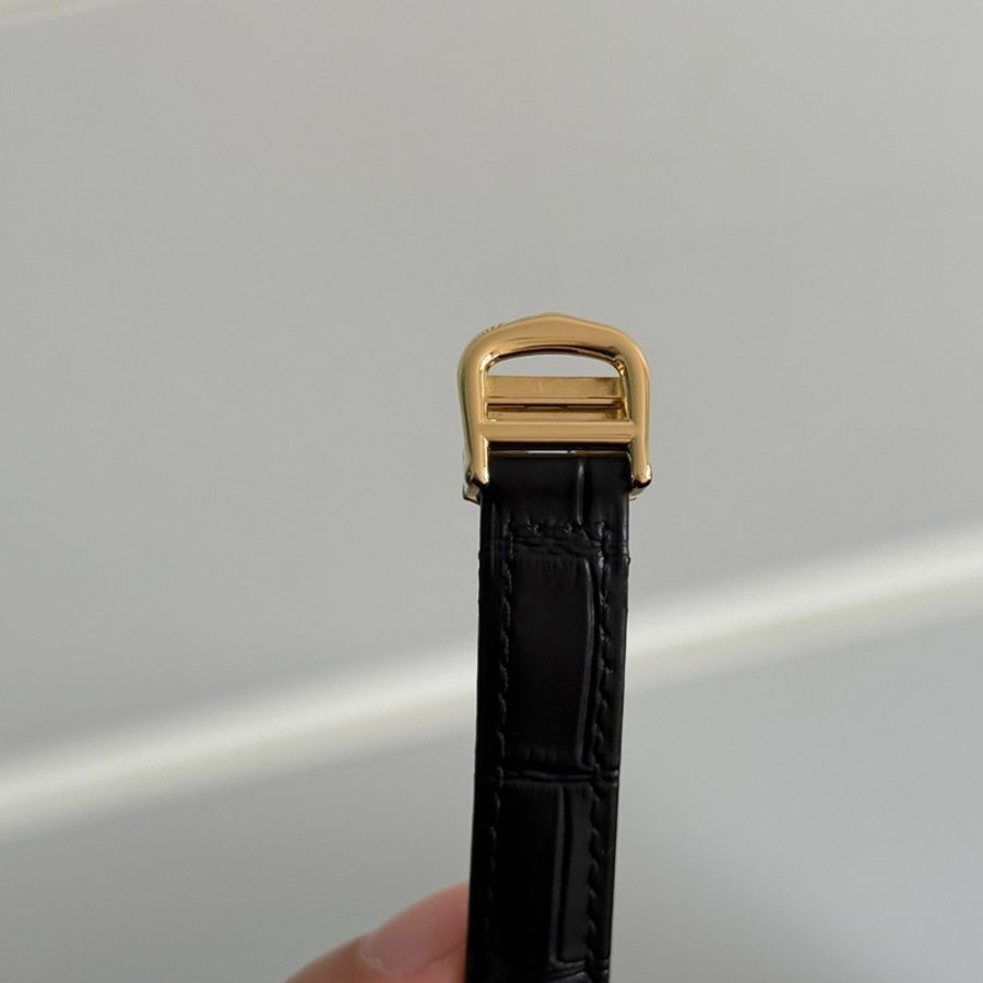 【巴黎名媛貴族同款👸🏻原價超貴‼️】Cartier 卡地亞 小旋風 石英女表 金包銀材質 外圈後鑲頂級鑽石 折疊表扣-7