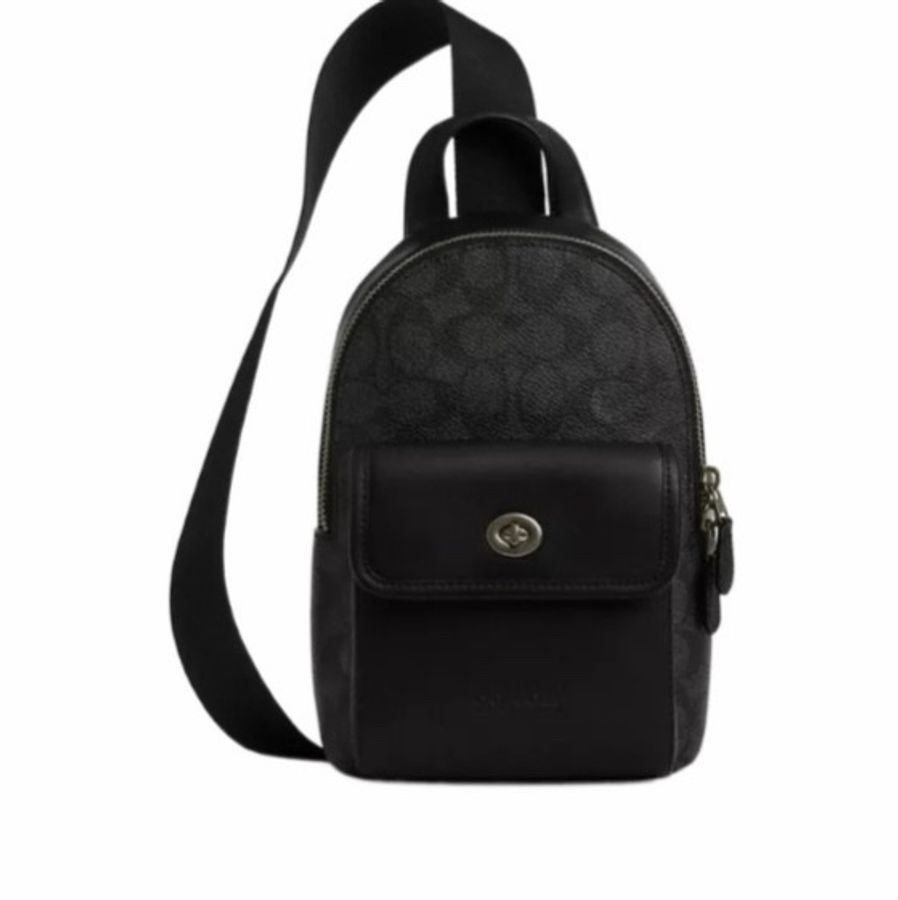 Coach 男士 小型旋鎖式斜挎包均碼碼15.8cm*9.5cm*23.5cm-0