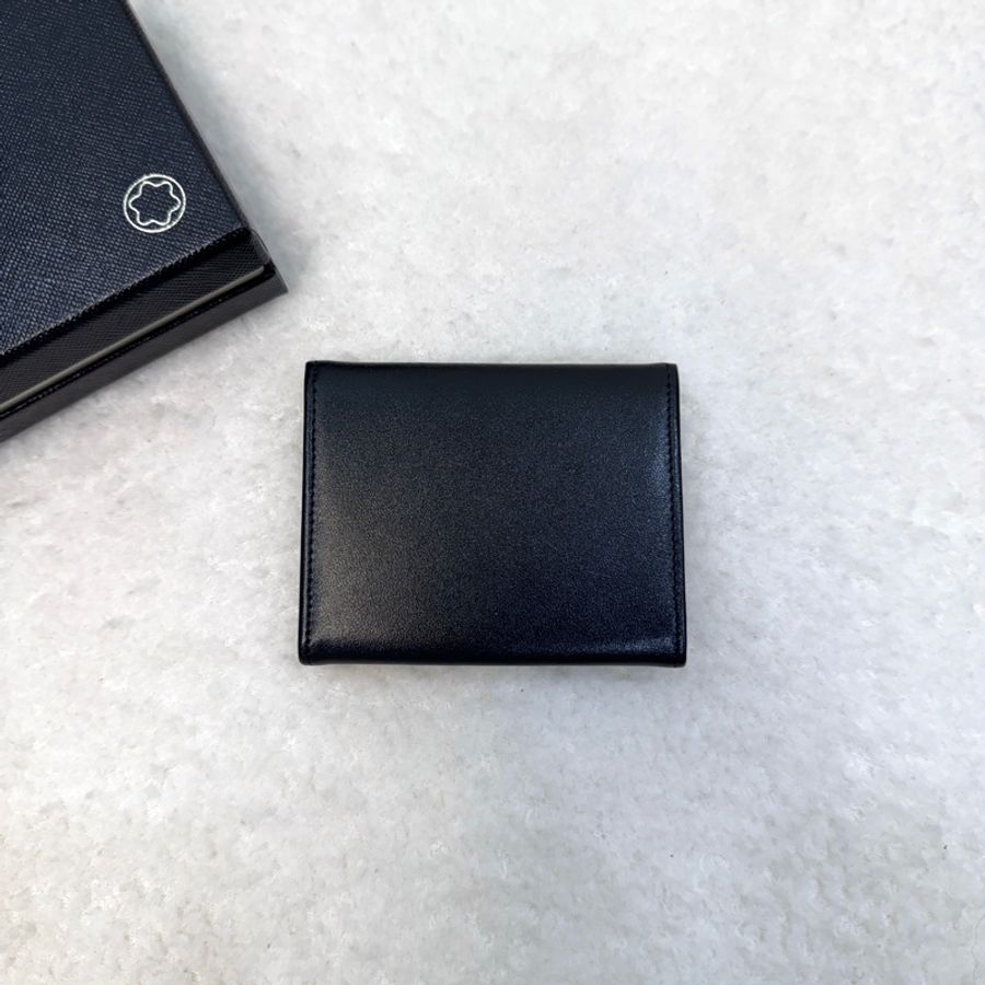 萬寶龍Montblanc黑色牛皮Meisterstck小號零錢包MB14877-3
