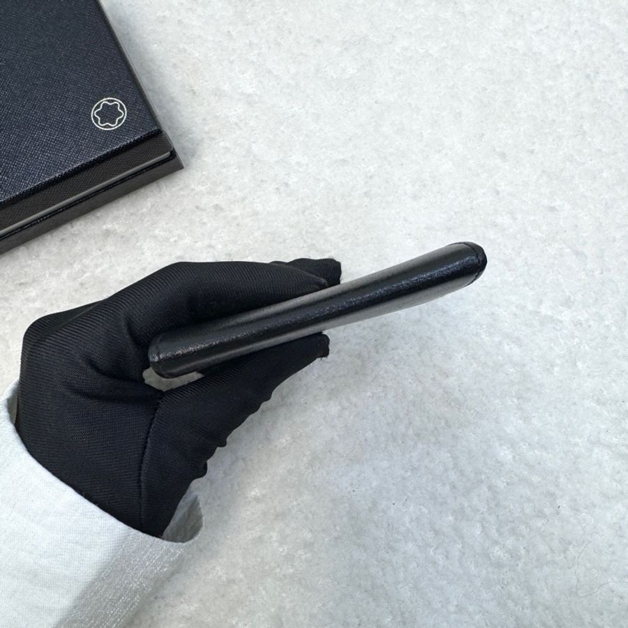 萬寶龍Montblanc黑色牛皮Meisterstck小號零錢包MB14877-7