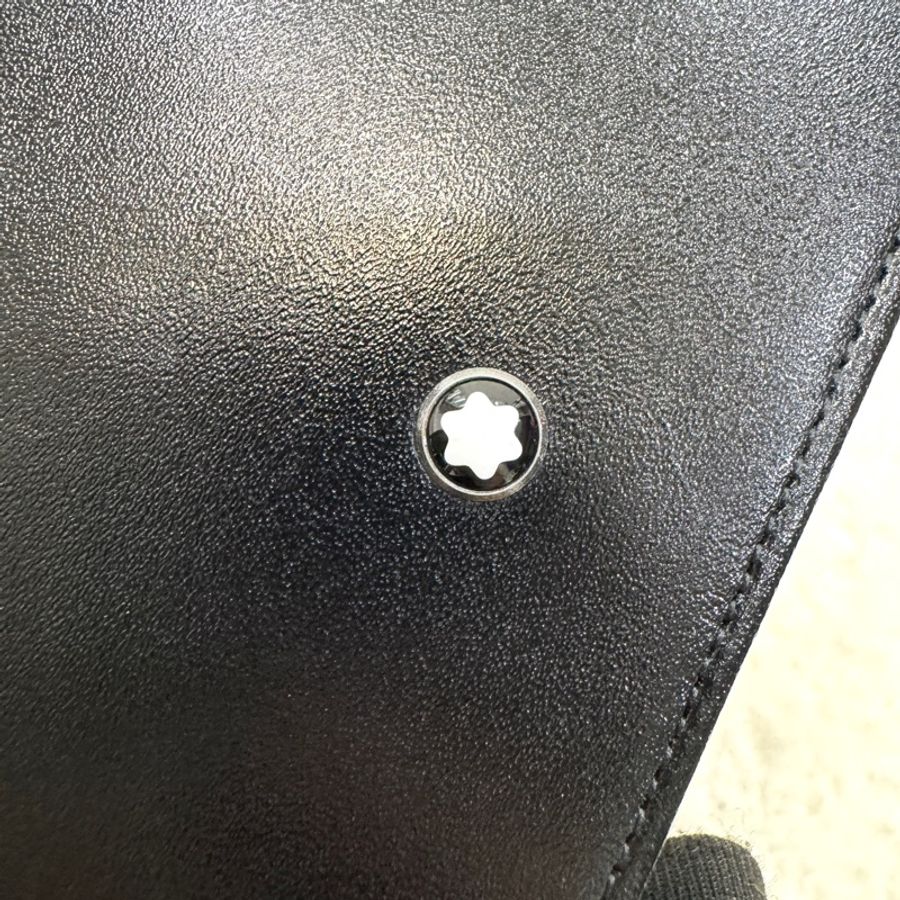 萬寶龍Montblanc黑色牛皮Meisterstck小號零錢包MB14877-14
