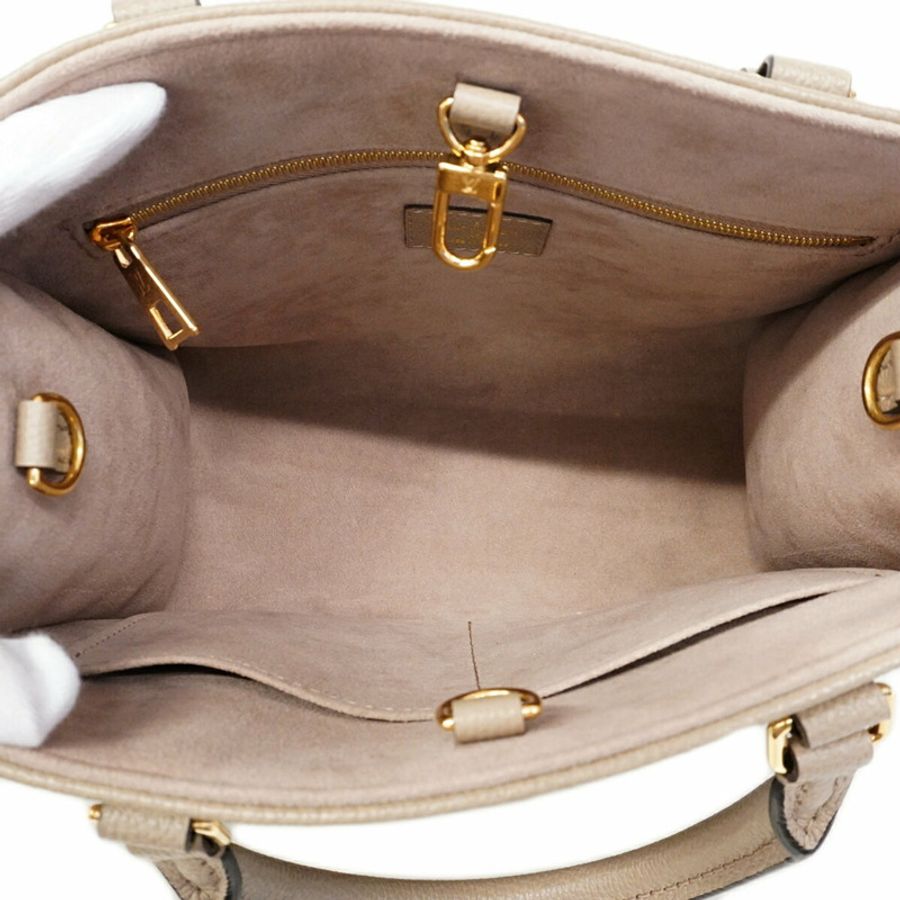 路易威登 Monogram Empreinte Bicolor OnTheGo PM 手提包 M45779 Tourtrell Crème 女士兩用包-3