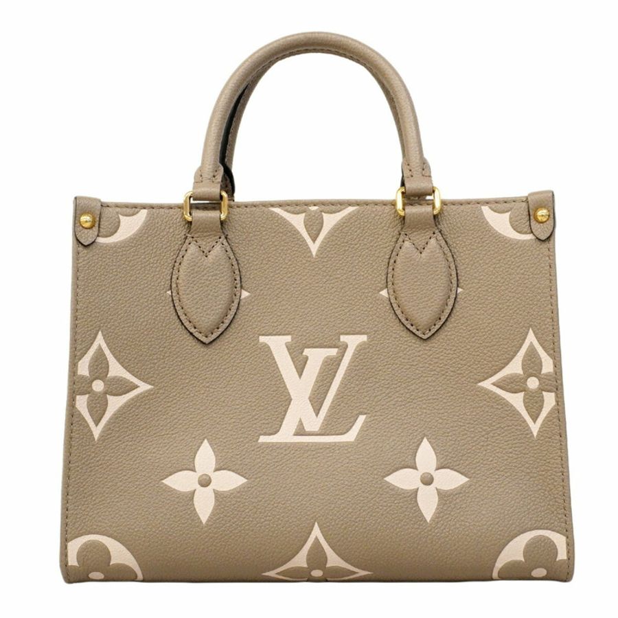 路易威登 Monogram Empreinte Bicolor OnTheGo PM 手提包 M45779 Tourtrell Crème 女士兩用包-7