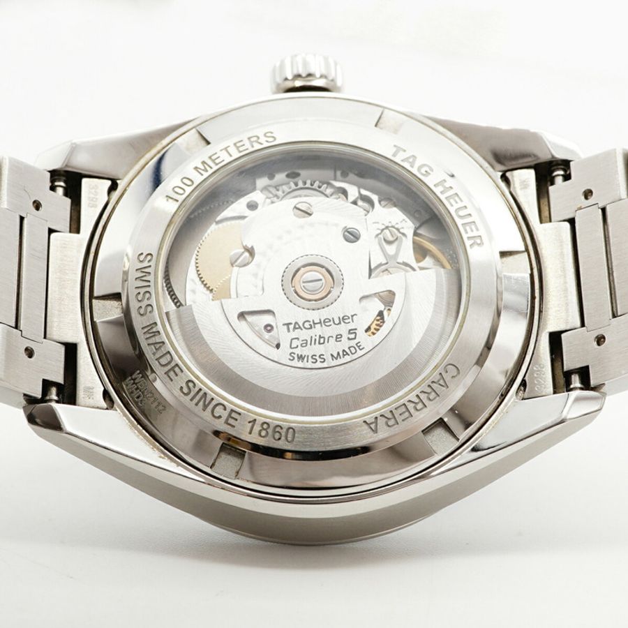 TAG Heuer 豪雅卡萊拉 WBN2112 藍色錶盤男士腕錶-4