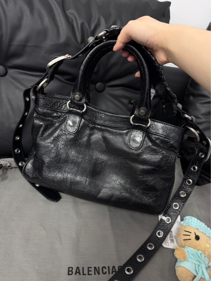 BALENCIAGA · 巴黎世家黑銀neo cagole小號-1
