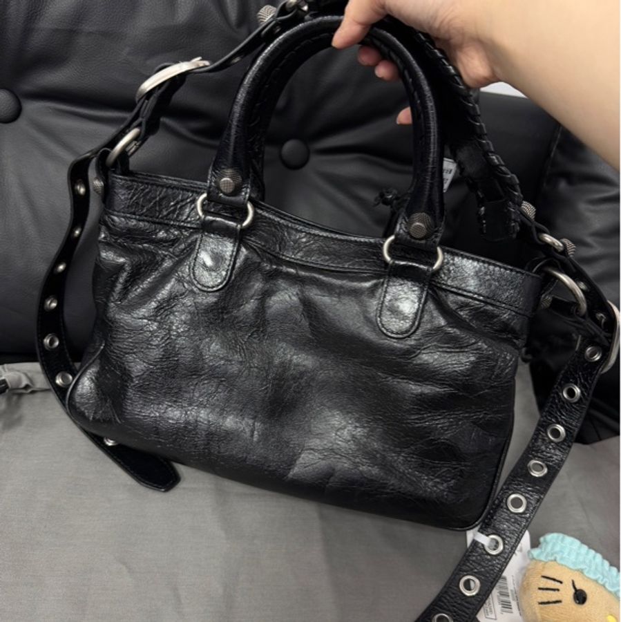 BALENCIAGA · 巴黎世家黑銀neo cagole小號-6
