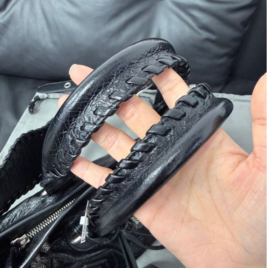 BALENCIAGA · 巴黎世家黑銀neo cagole小號-10