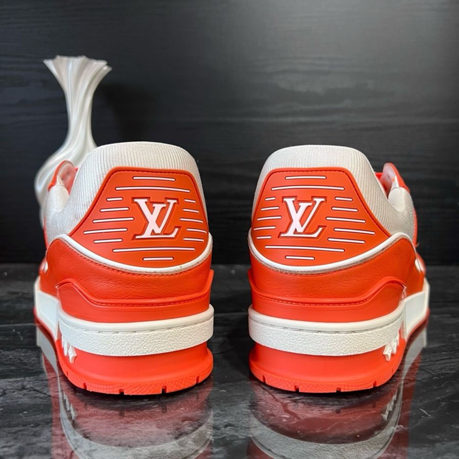 Louis Vuitton路易威登白橙浮雕Trainer板鞋 42碼-3