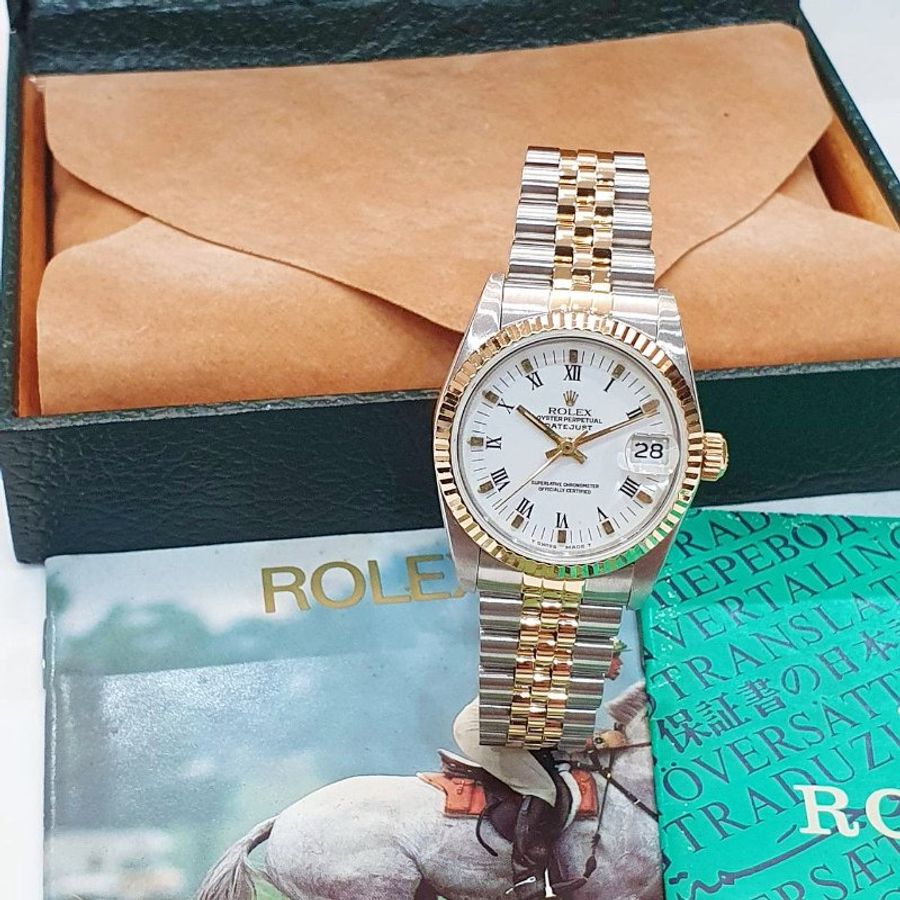 【大眾名錶】ROLEX 勞力士 68273 Datejust 蠔式中型錶 DJ31 白色羅馬面盤 大眾名錶G314-2