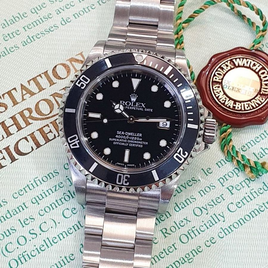 【大眾名錶】ROLEX勞力士 16600 Sea-Dweller 鋁圈海使 台灣保單 潛水錶 排氦閥 大眾名錶B1357-5