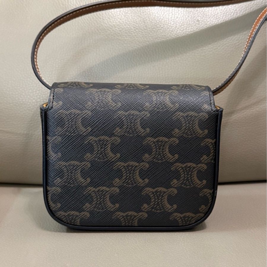 Celine 思琳 mini 老花 凱旋門 豆腐包-1