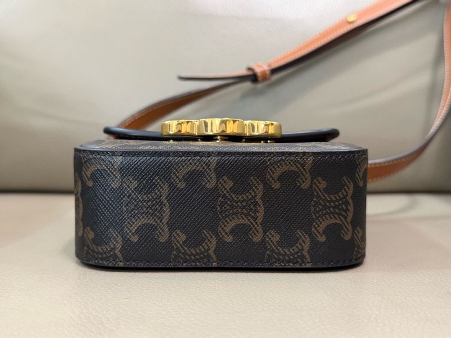 Celine 思琳 mini 老花 凱旋門 豆腐包-4