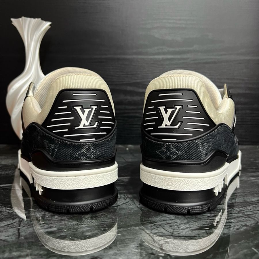 Louis Vuitton路易威登黑白牛仔Trainer板鞋 42碼99新-3