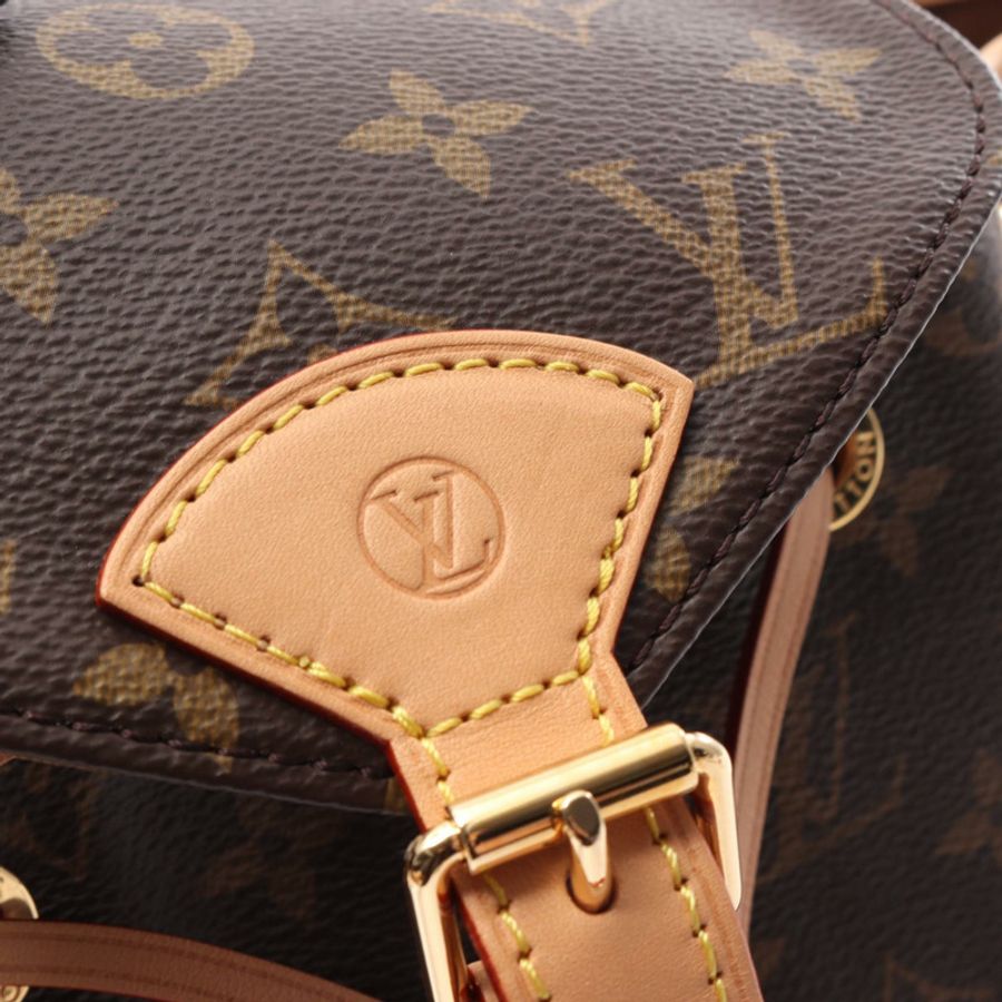 路易威登 Montsouris PM 雙肩包 M11198 Monogram 帆布 棕色 二手-7