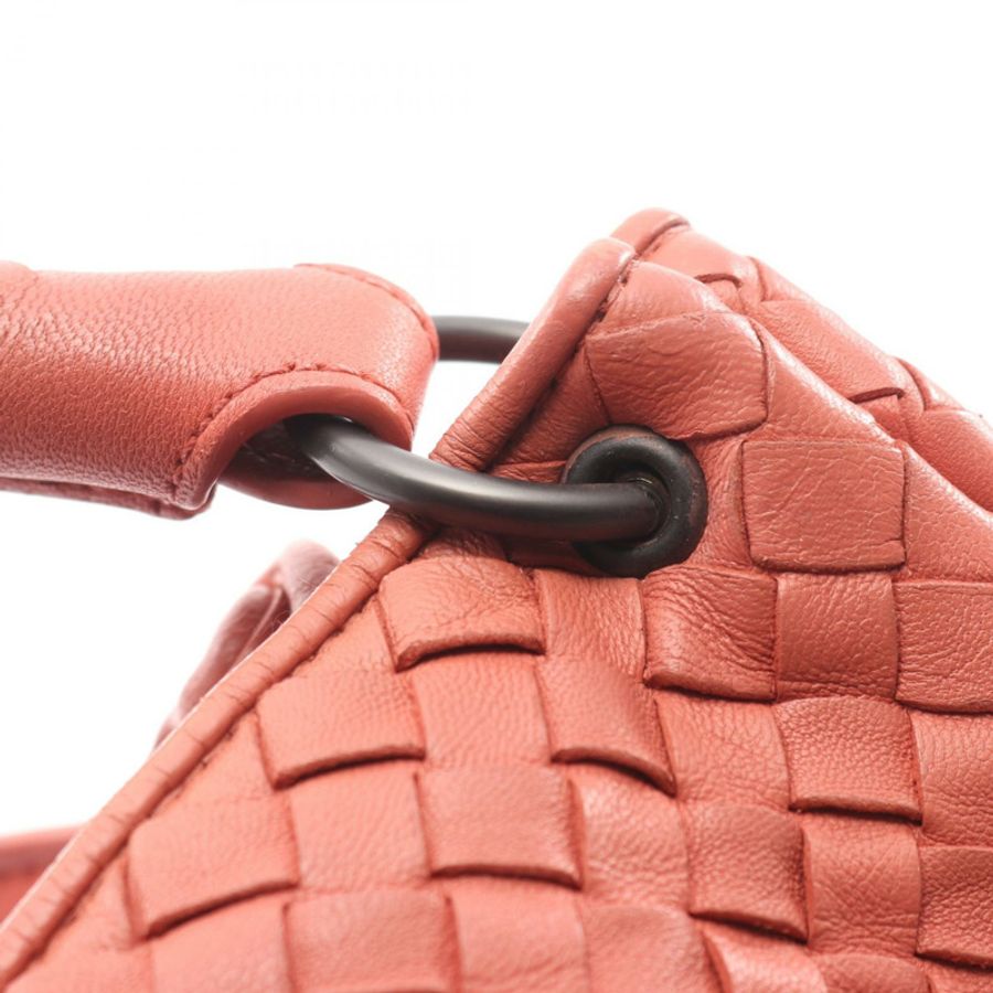 BOTTEGA VENETA Intrecciato Parachute 手提包 222322 粉紅色皮革 二手 女士-6