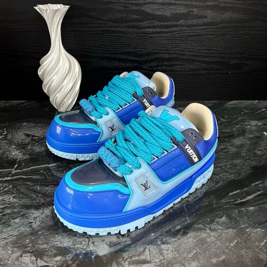 LV路易威登白藍拼接TrainerMax休閒鞋 41碼 99新-0