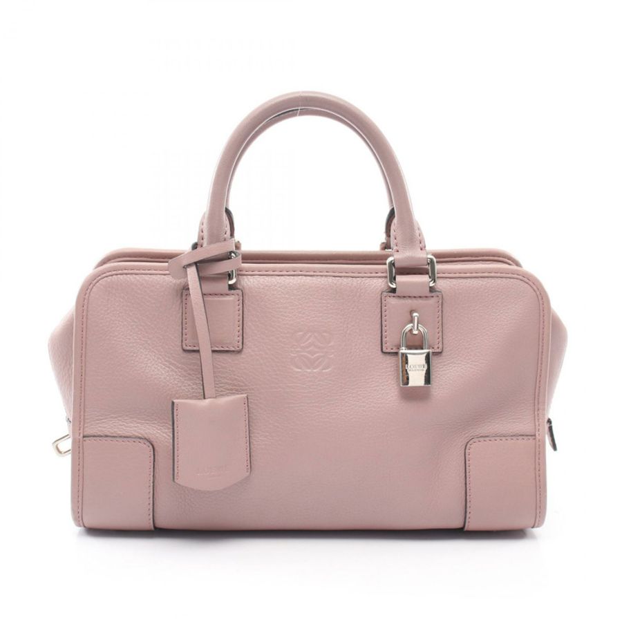 LOEWE Amasona 28 手提包 粉紅色 皮革 二手 女士 SHW-0