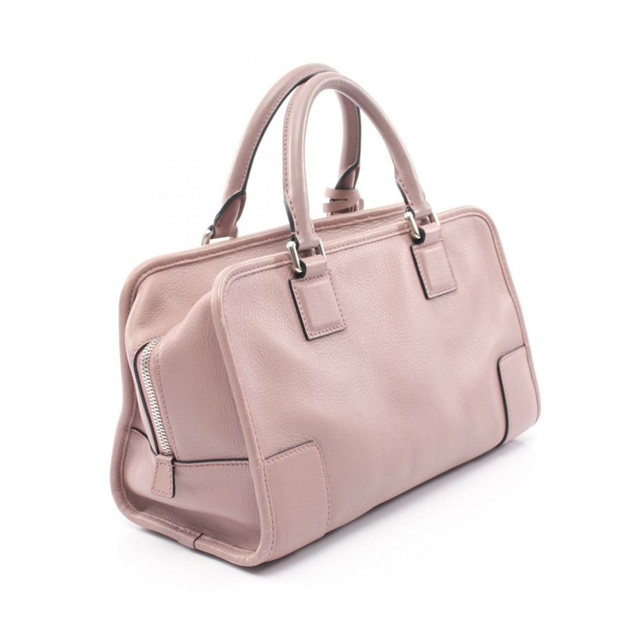 LOEWE Amasona 28 手提包 粉紅色 皮革 二手 女士 SHW-1