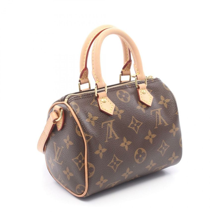 路易威登 Nano Speedy 斜背包 M61252 Monogram 帆布 二手 LV-1