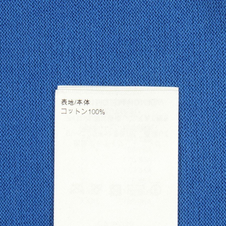 路易威登 (LOUIS VUITTON) 袖口飾有 Monogram 圖案的針織棉質毛衣,藍色,二手男士 4L 碼。-3