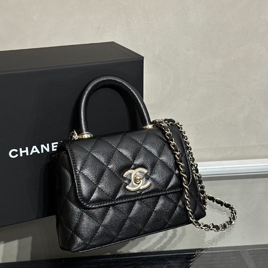 CHANEL Coco Handle - Nano黑金-2