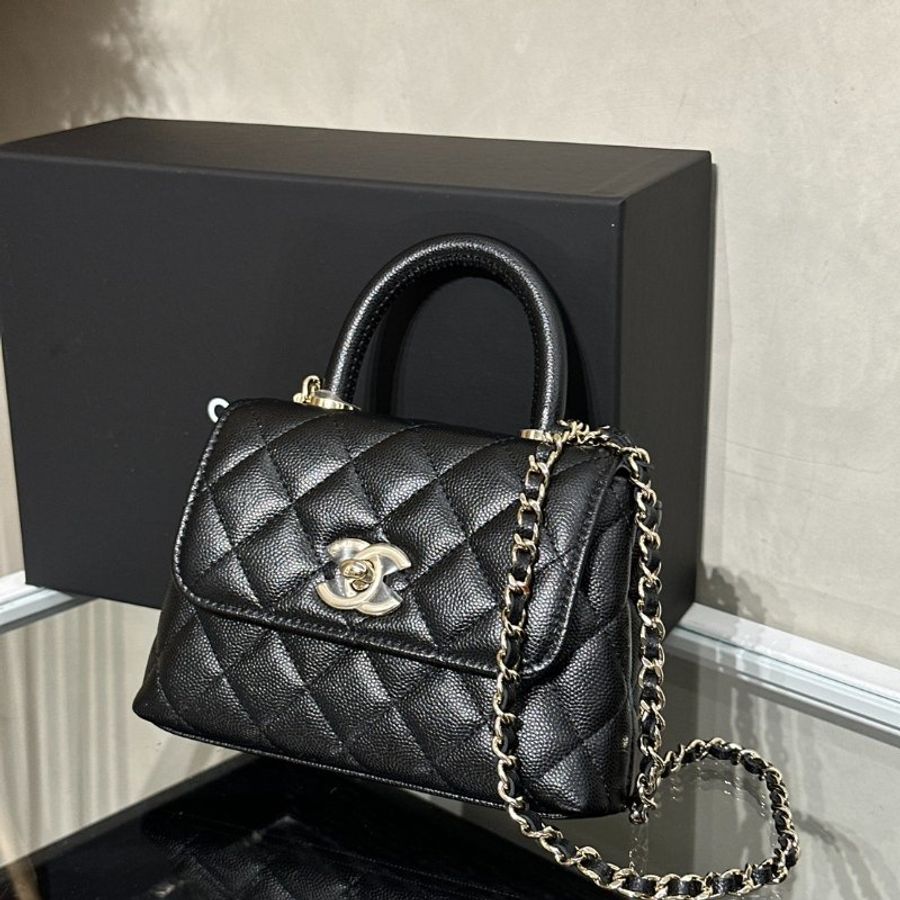 CHANEL Coco Handle - Nano黑金-3