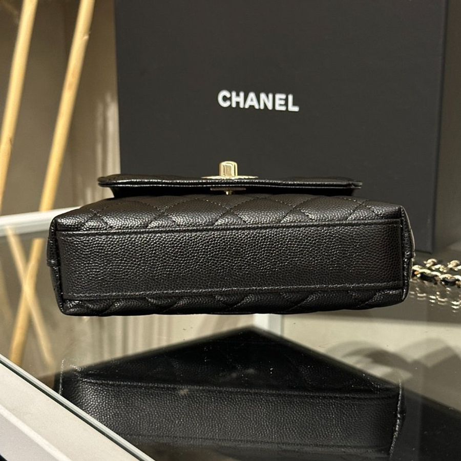 CHANEL Coco Handle - Nano黑金-5