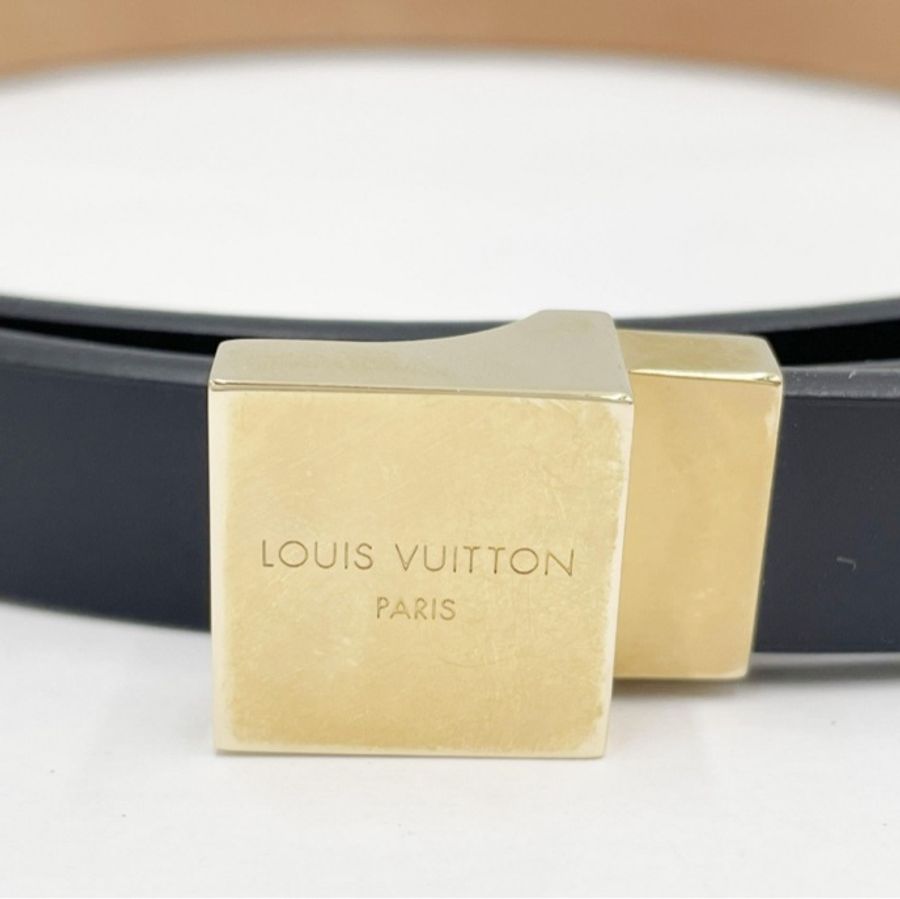 LOUIS VUITTON SANTULLE CARRE BLACK BELT M6801 LW0020-8