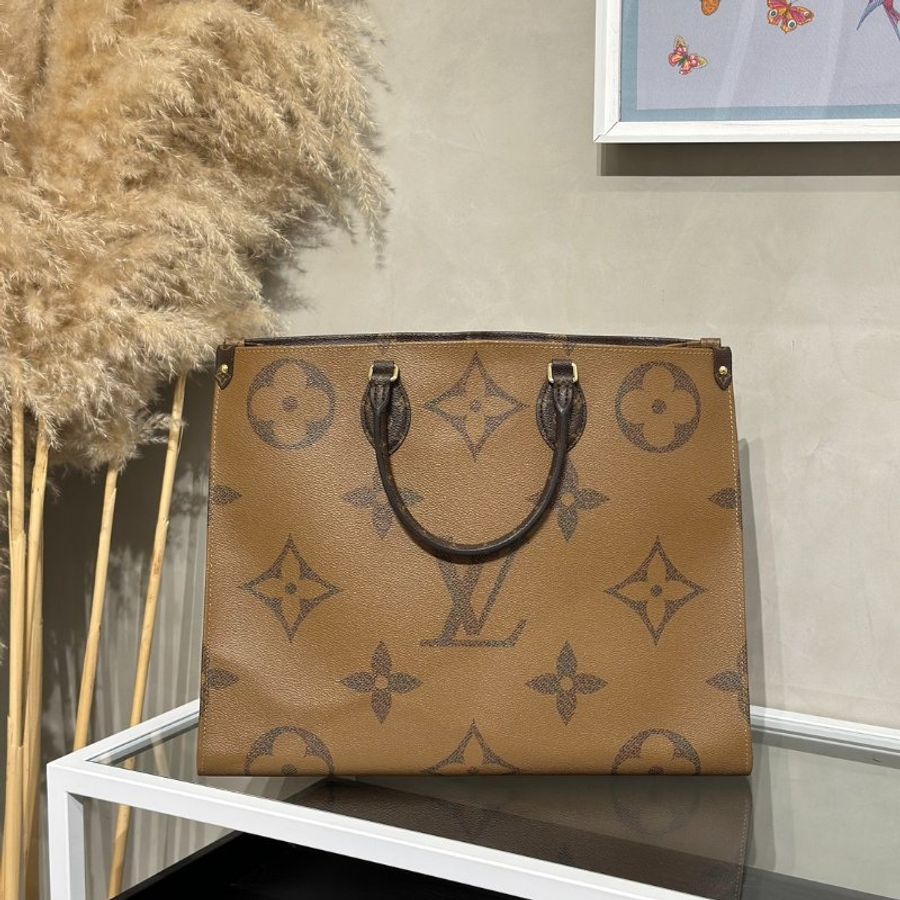LOUIS VUITTON On The Go - GM拚色老花-4