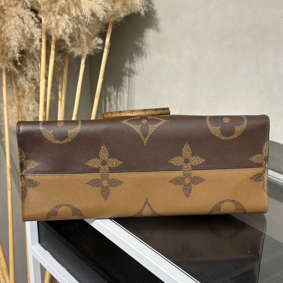 LOUIS VUITTON On The Go - GM拚色老花-5