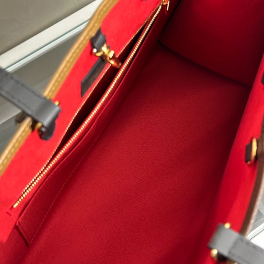LOUIS VUITTON On The Go - GM拚色老花-6