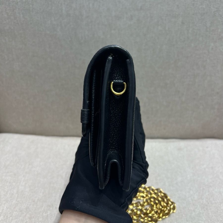 LV/路易威登 Vavin WOC 黑色牛皮壓紋鏈條包 尺寸:19.5×5×12-2