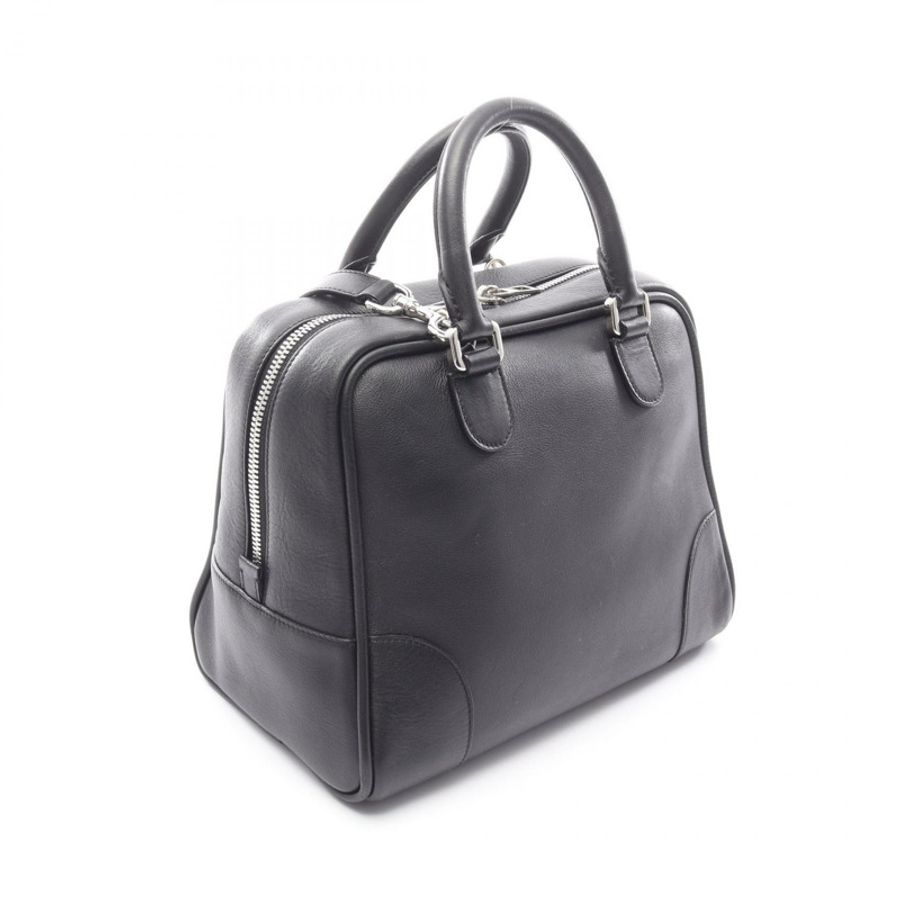 LOEWE Amazona 75 單肩斜背包,黑色真皮,二手女款-1