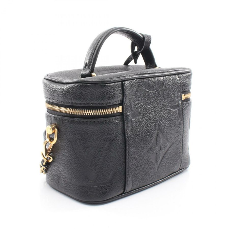 路易威登 Vanity PM 單肩手提包 M45598 Monogram Empreinte 黑色 二手-1