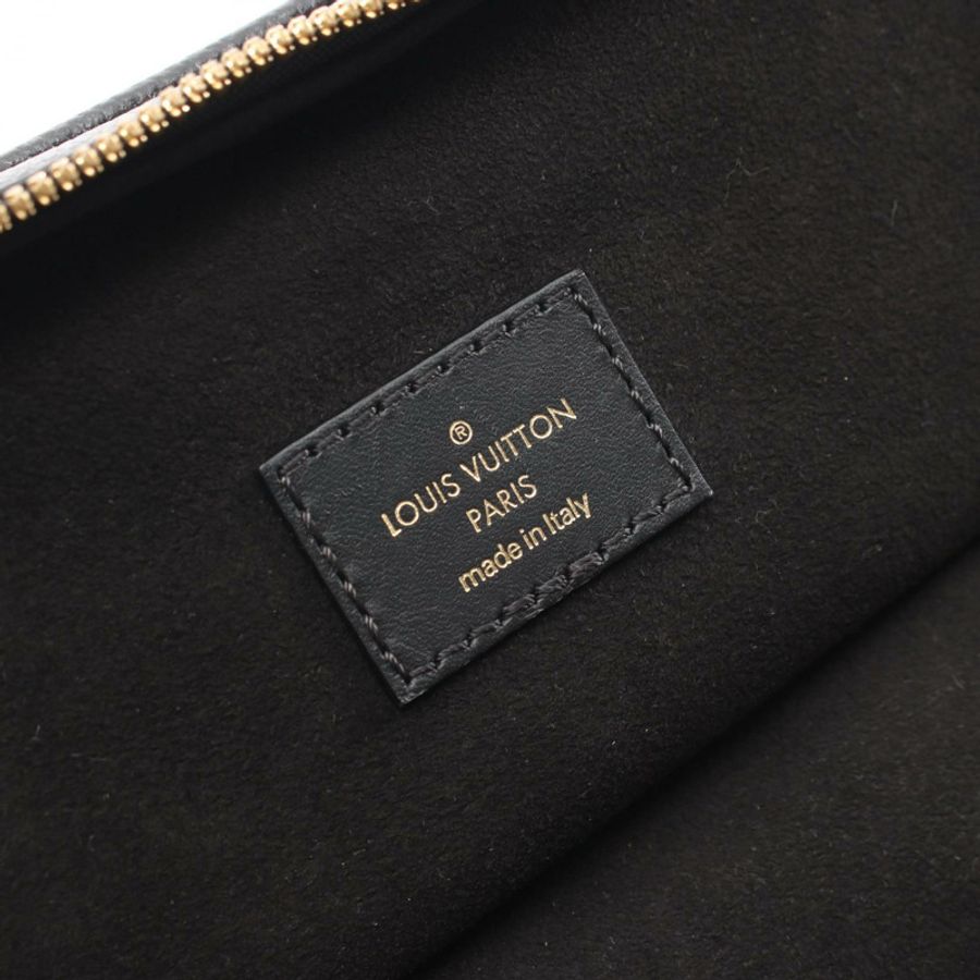 路易威登 Vanity PM 單肩手提包 M45598 Monogram Empreinte 黑色 二手-3
