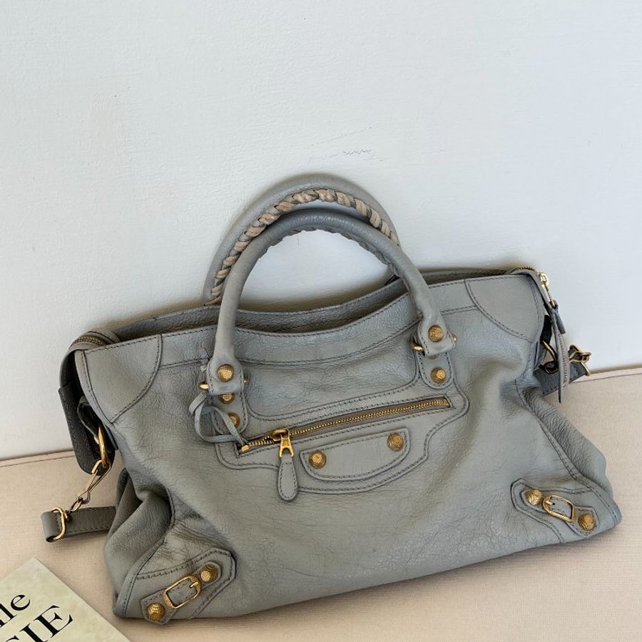 🏷Balenciaga機車包(冰川藍)-3