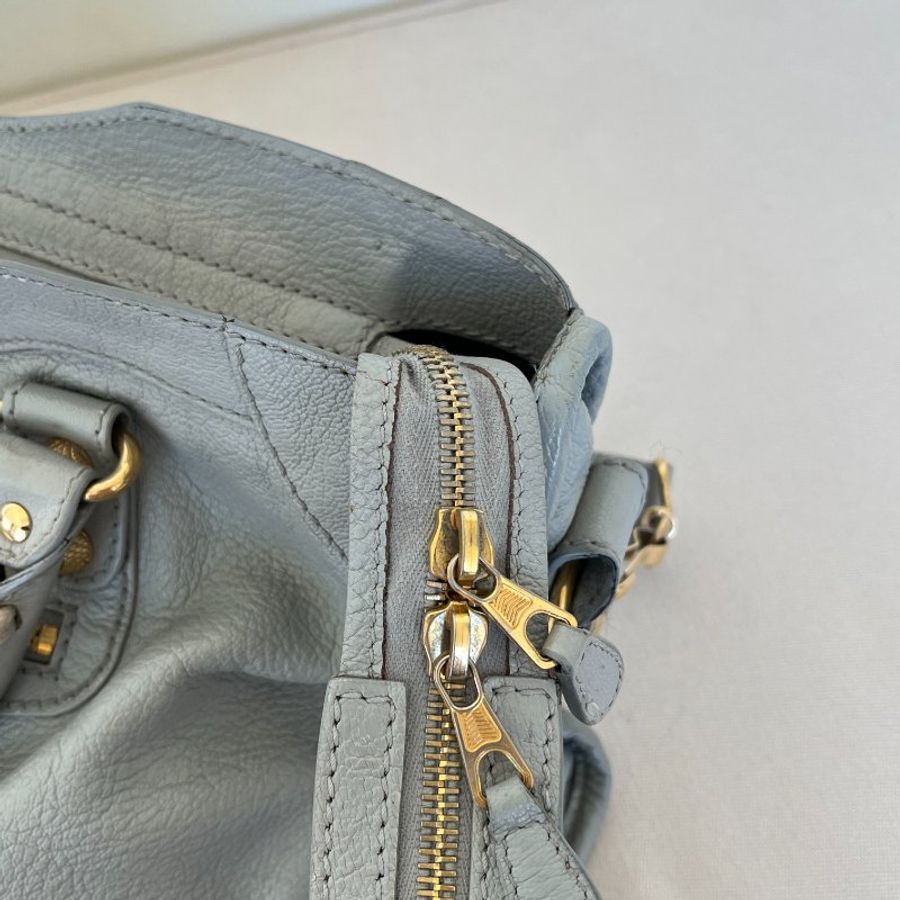 🏷Balenciaga機車包(冰川藍)-7