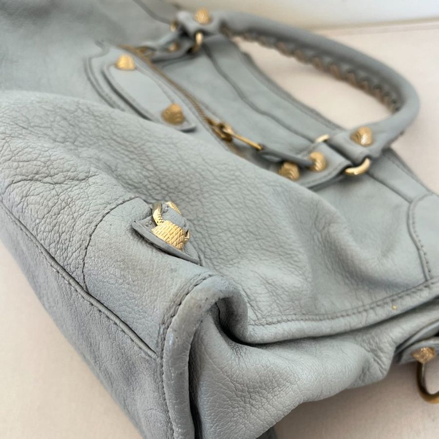 🏷Balenciaga機車包(冰川藍)-16